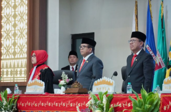 Pj. Gubernur Hadiri Pelantikan Anggota DPRD Provinsi Lampung Periode 2024-2029